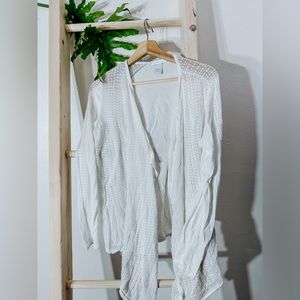 Design History Sweaters | Ivory Knit Cardigan | Color: White | Size: L